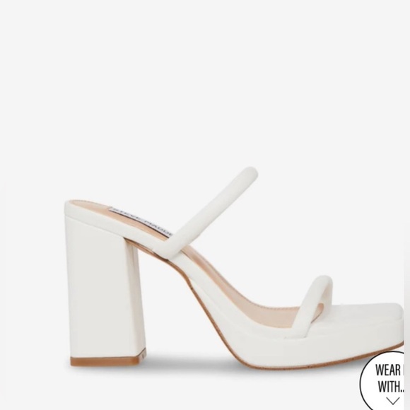 Steve Madden Women's Polly Heeled Sandal Sz 8M Defect - Picture 2 of 8